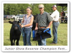 Junior Show Reserve Champion Female
Brookmore Maiden 105U